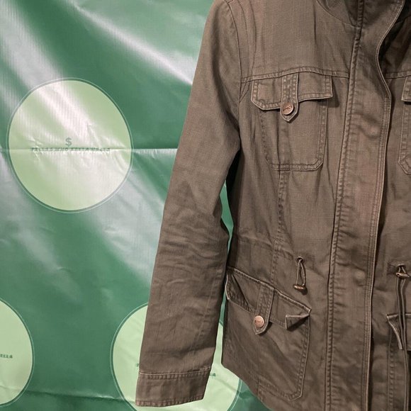 BNCI By Blank Noir Size Medium Jacket Olive Green - VGUC - Picture 5 of 9